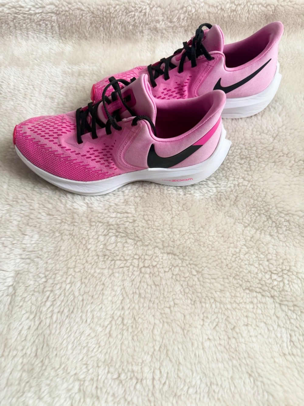 Nike Air Zoom Winflo 6 Psychic Pink Black Running Sneaker - Picture 7 of 14